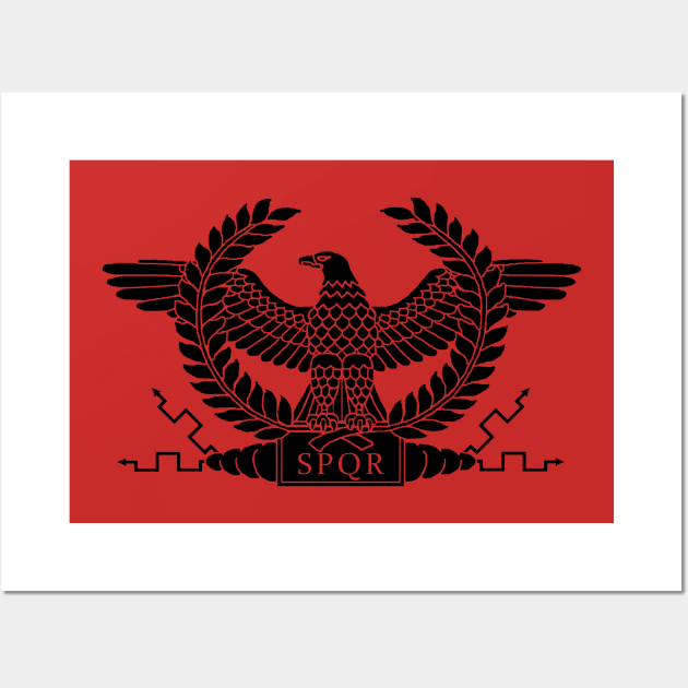 Roman Black Eagle Wall Art by AtlanteanArts